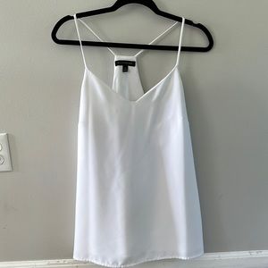 White Banana Republic tank top.